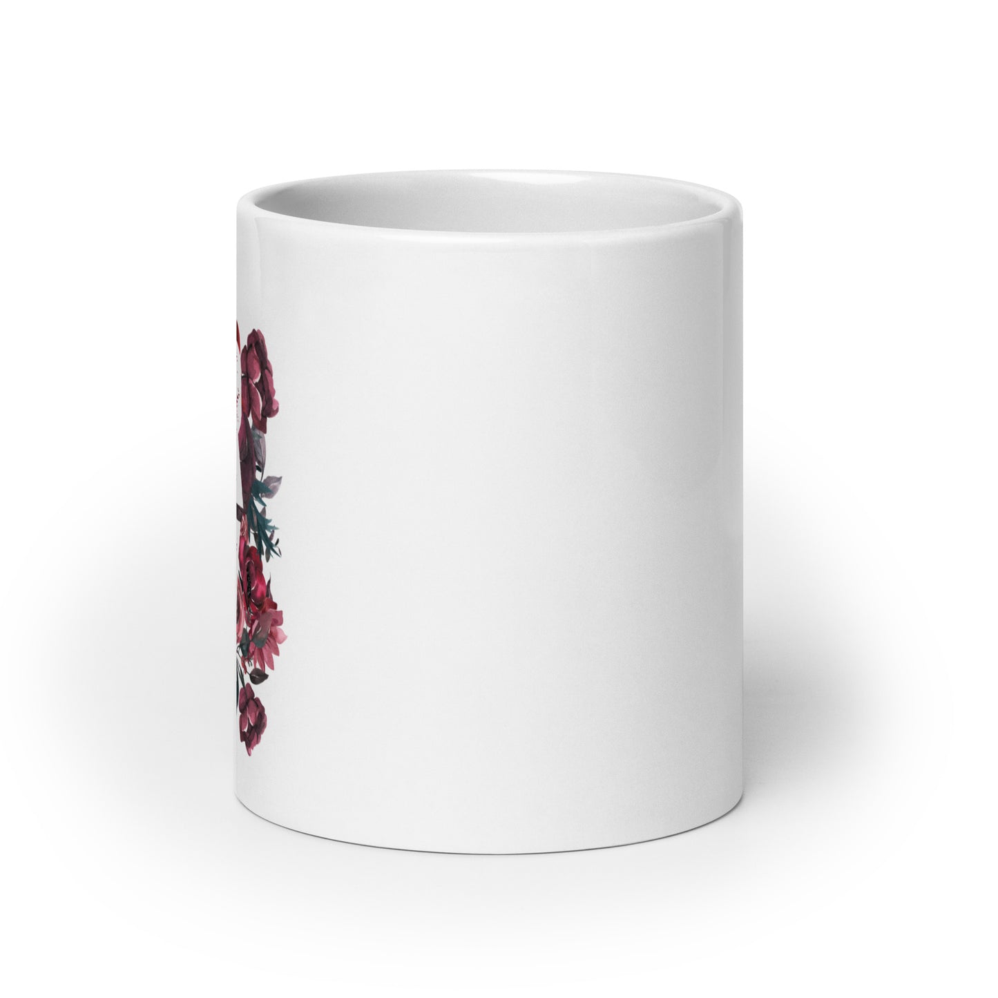 Floral PRAY White Mug