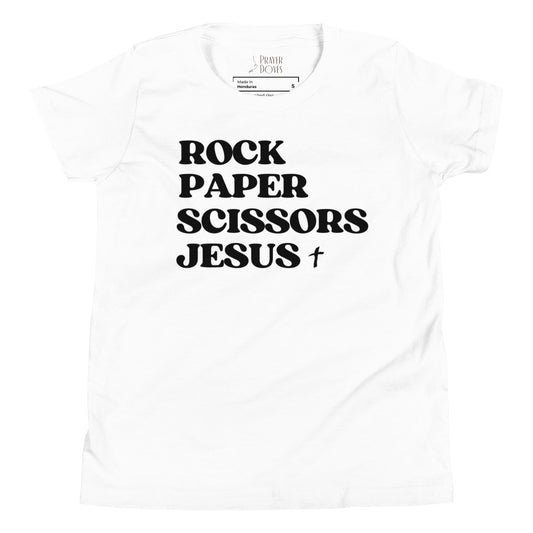 Rock, Paper, Scissors, Jesus Youth Tee